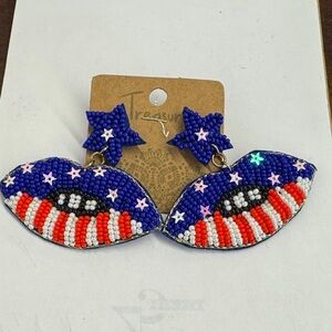 Beaded Eye and Star Earrings